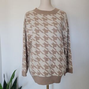 Princess Polly xx Women's M/L Sweater Tan Oversize Fall